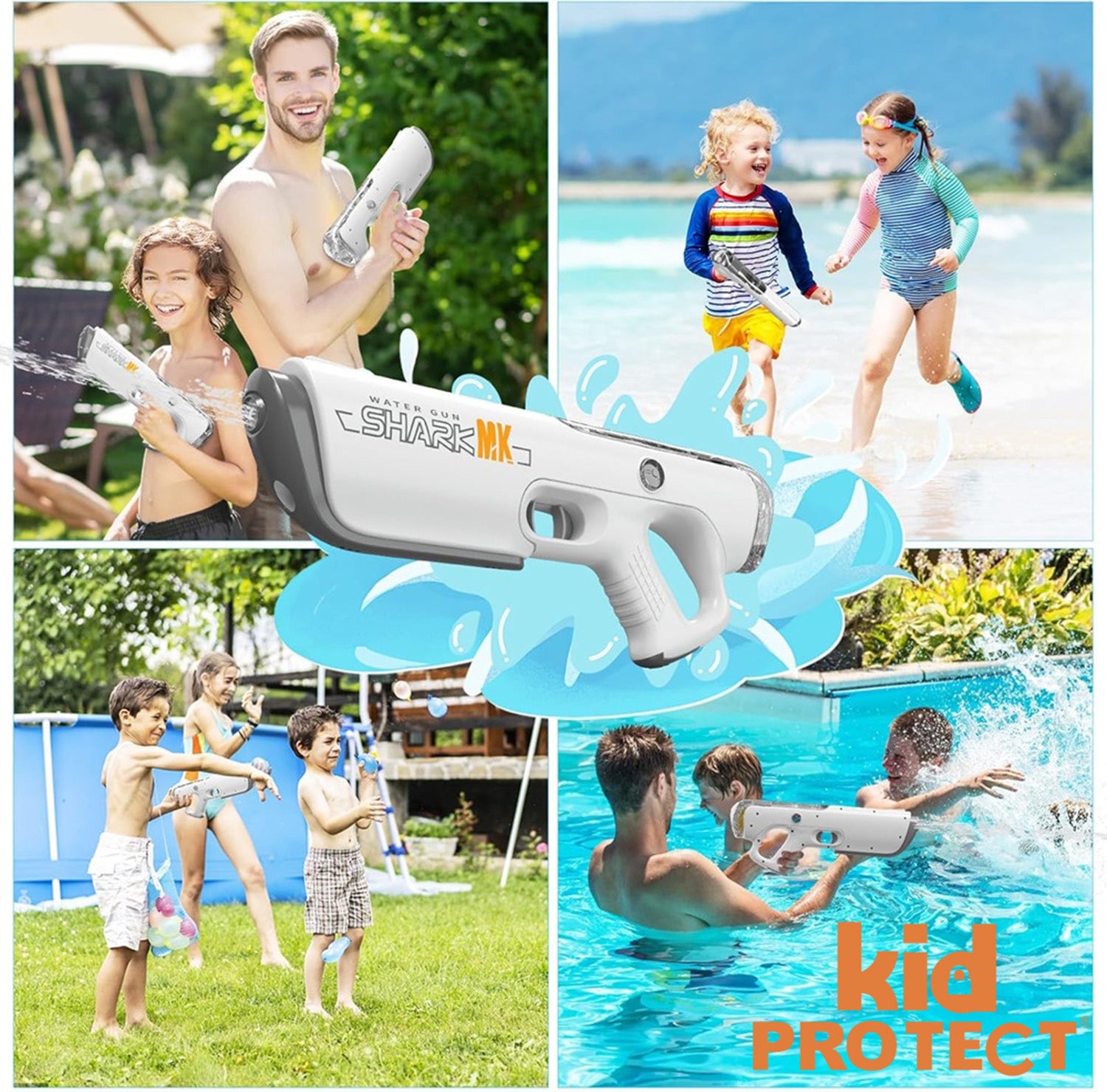 Pistol cu Apa Electric KidProtect SplashForce Pistol cu Apa Electric KidProtect SplashForce
